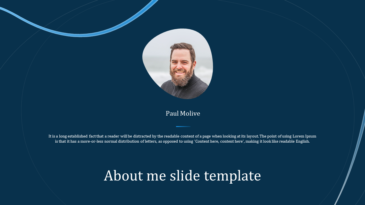 about me slide template